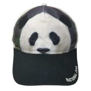 National Zoo Panda Trucker Cap Multicolor One Size Adjustable Mesh Back
